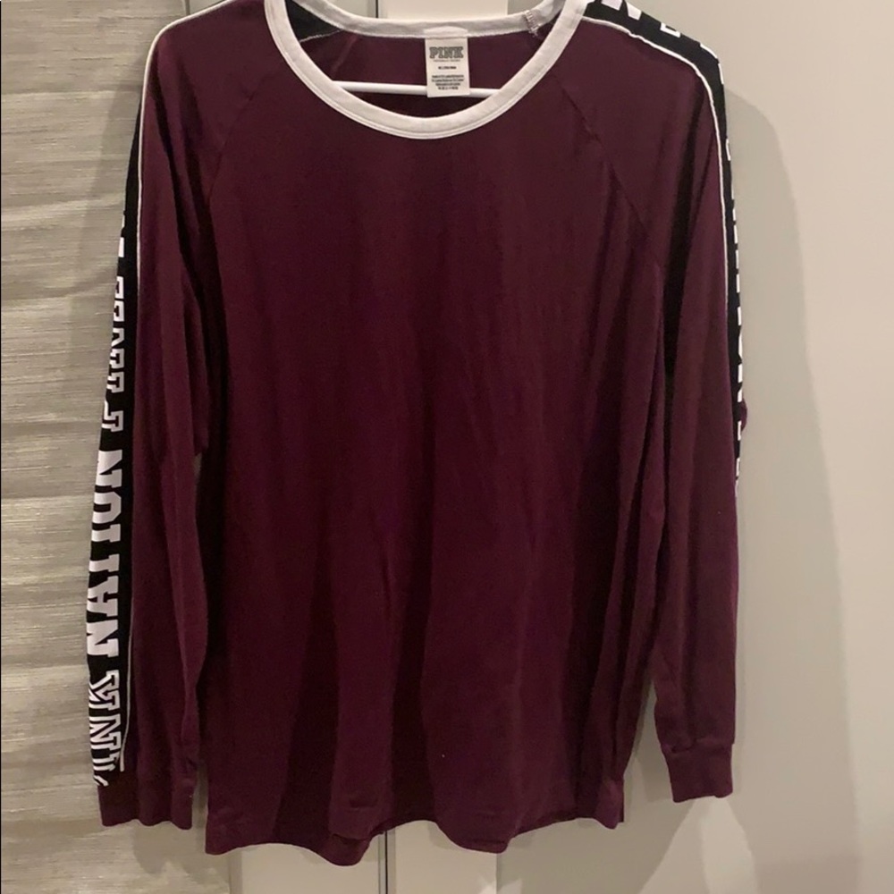 Maroon long sleeve shirt